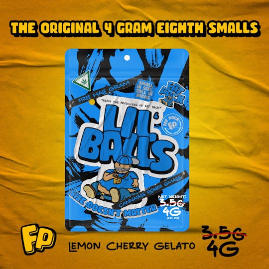 Fat Pack - LIL' BALLS: Lemon Cherry Gelato (4G 8TH Smalls Prepack) - 1