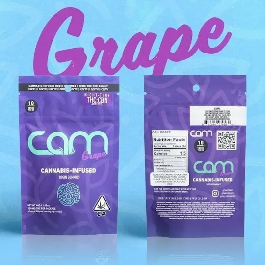 CAM - CAM | Grape Gummies | 100mg | 10ct | 10mg/ea - 1