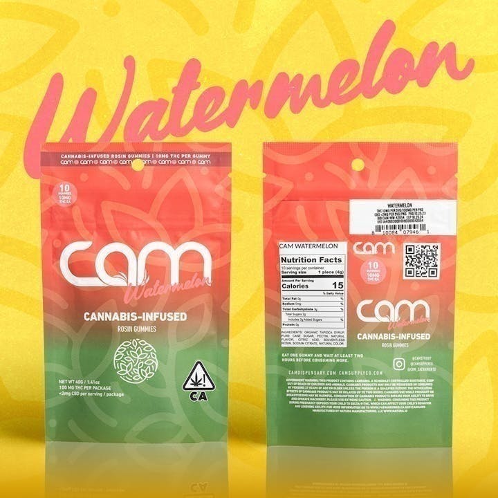 CAM - CAM | Watermelon Gummies | 100mg | 10ct | 10mg/ea - 1