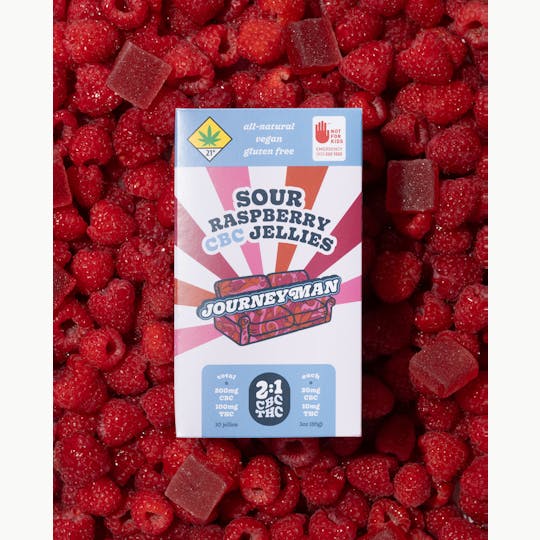 Journeyman - 2:1 Sour Raspberry CBC Jellies (200mg CBC/100mg THC) - 1