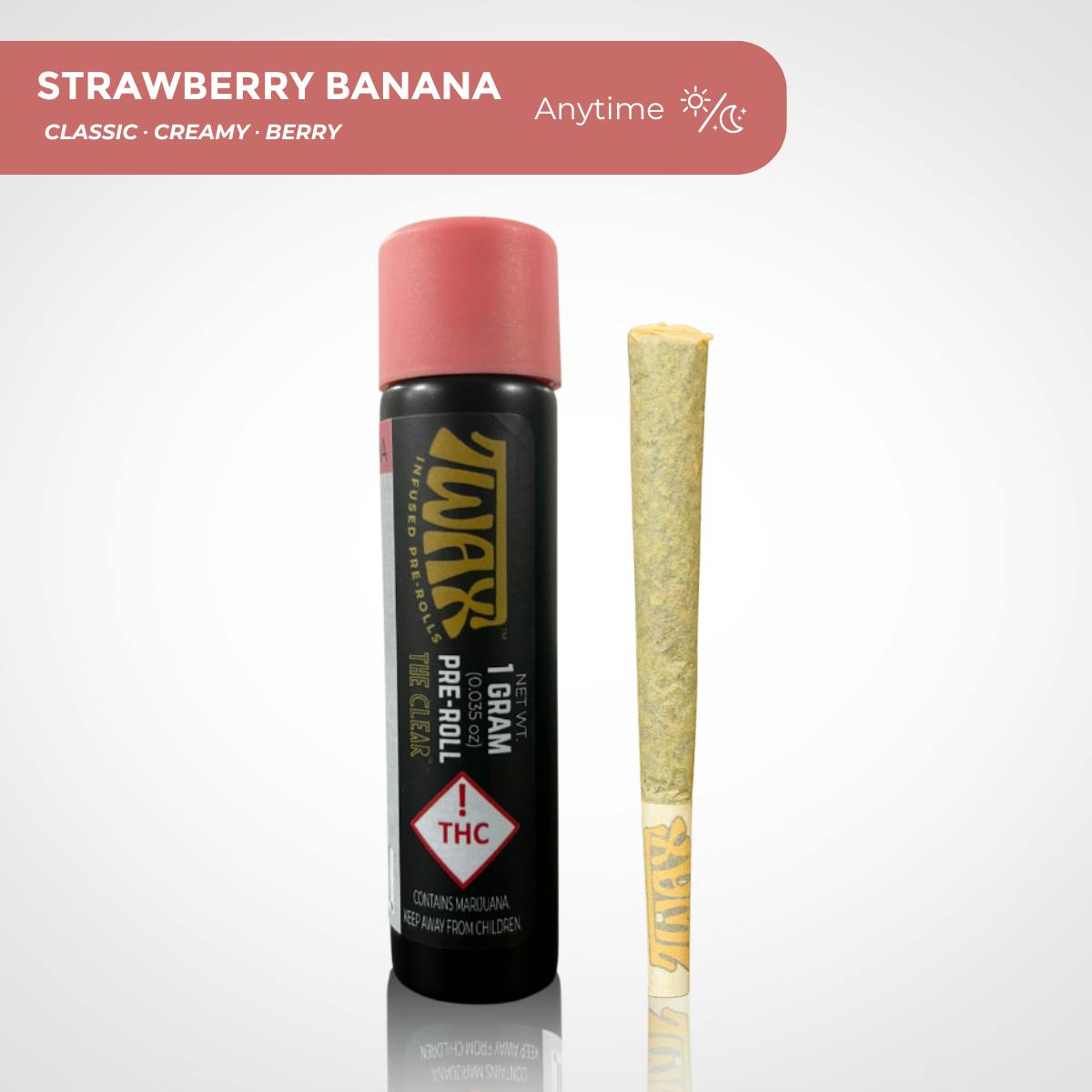 CLEAR Brands - TWAX Infused Pre-roll 1.25g | Strawberry Banana - 1