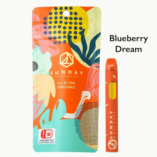 Sunday Extracts - 2g All In One Blueberry Dream - 1