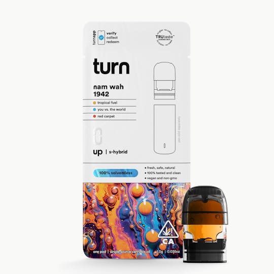 turn - 0.5g pod | nam wah 1942 | 100% solventless (live rosin) | up | - 1