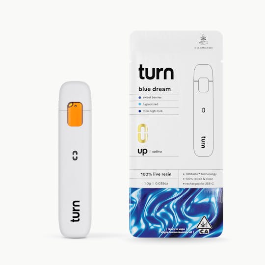 turn - 1.0g AIO | blue dream | 100% live resin | up | - 1