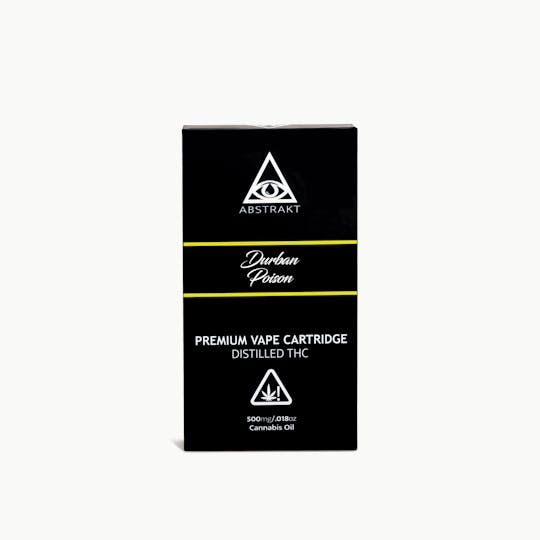 Abstrakt - Abstrakt .5g Distillate Vape Cartridge - Durban Poison - 1