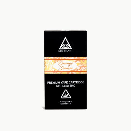 Abstrakt - Abstrakt .5g Distillate Vape Cartridge - Orange Dream - 1