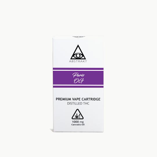 Abstrakt - Abstrakt 1g Distillate Vape Cartridge - Paris OG - 1