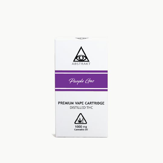 Abstrakt - Abstrakt 1g Distillate Vape Cartridge - Purple Gas - 1