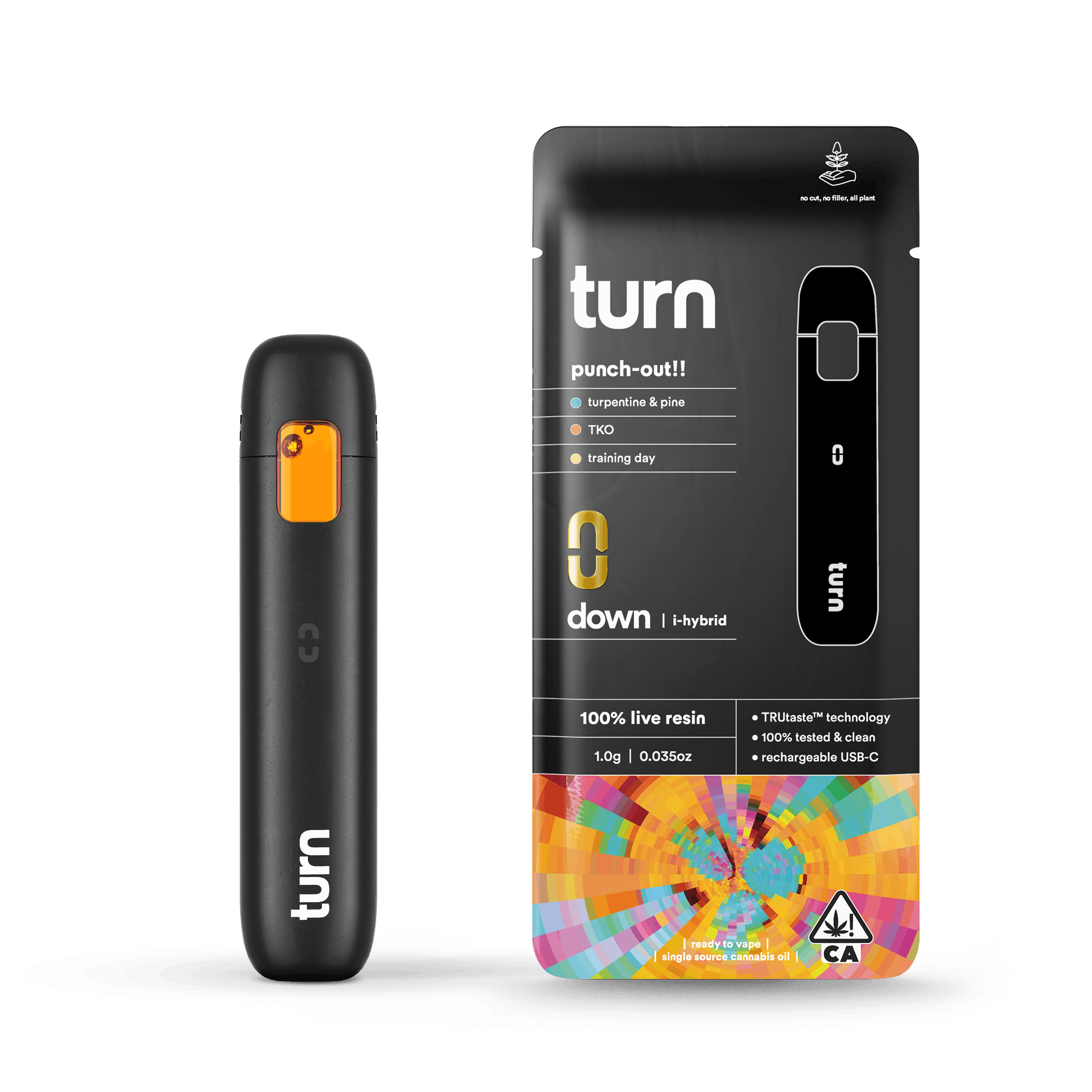 turn - 1.0g AIO | punch-out!! | 100% live resin | down | - 1