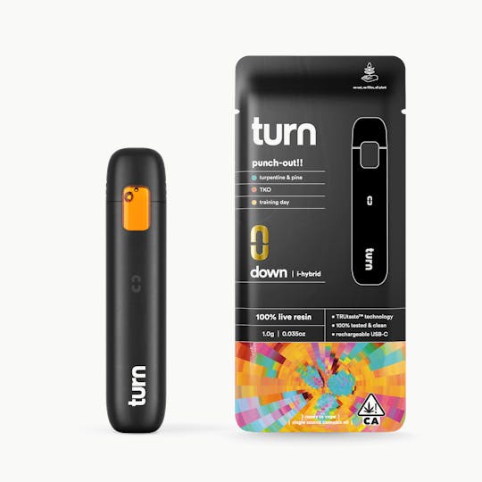 turn - 1.0g AIO | punch-out!! | 100% live resin | down | - 1
