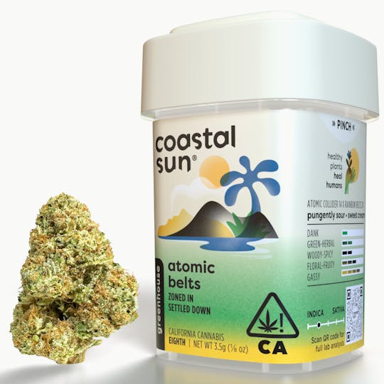 Coastal Sun - Atomic Belts Greenhouse Flower 3.5g - 1
