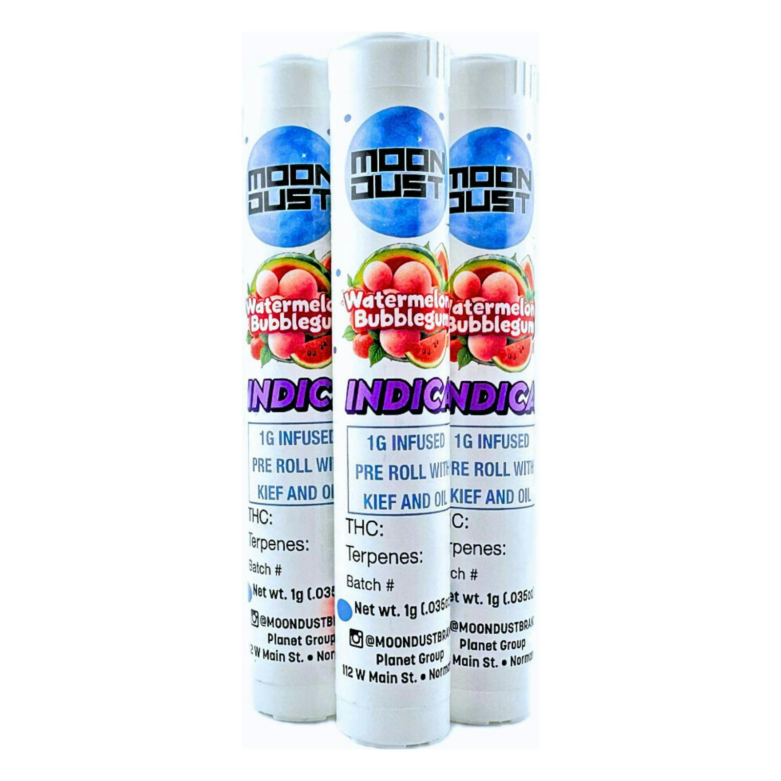 MOON DUST - Moon Rock | Watermelon Bubblegum | Infused Joint | 1g - 1