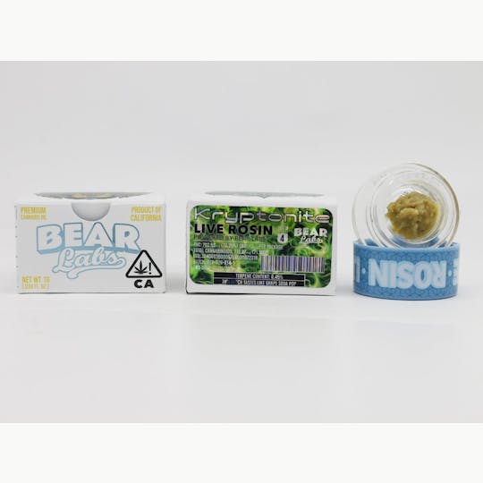 Bear Labs - Kryptonite T4 Live Rosin - 1g - 1