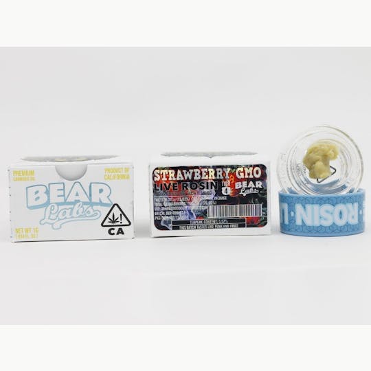 Bear Labs - Strawberry GMO T4 Live Rosin - 1g - 1