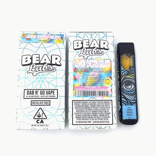 Bear Labs - Lemon Cherry Gelato Dab N' Go Live Vape - 1g - 1