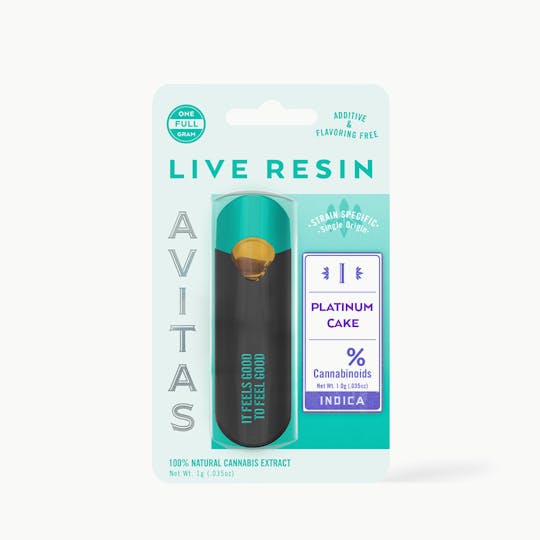 Avitas - Platinum Cake Live Resin All In One 1g - 1