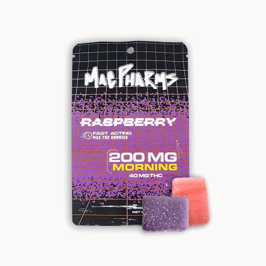 Mac Pharms - Raspberry 200mg Morning Gummies - 1