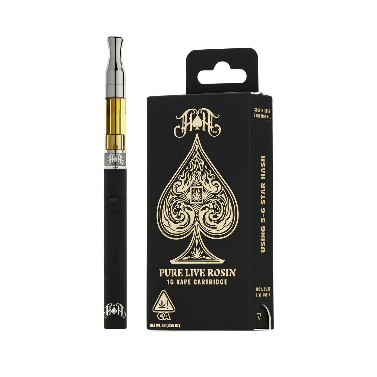 Heavy Hitters - Mimosa | Hybrid - 100% Pure Live Rosin Solventless Oil - 1G Vape Cartridge - 1
