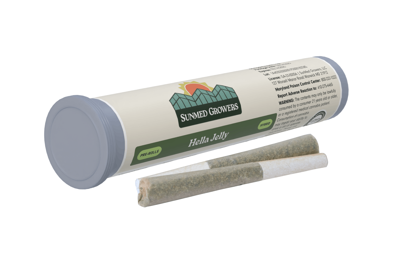SunMed Growers - Hella Jelly Pre Roll 0.5g/2 Pack - 1