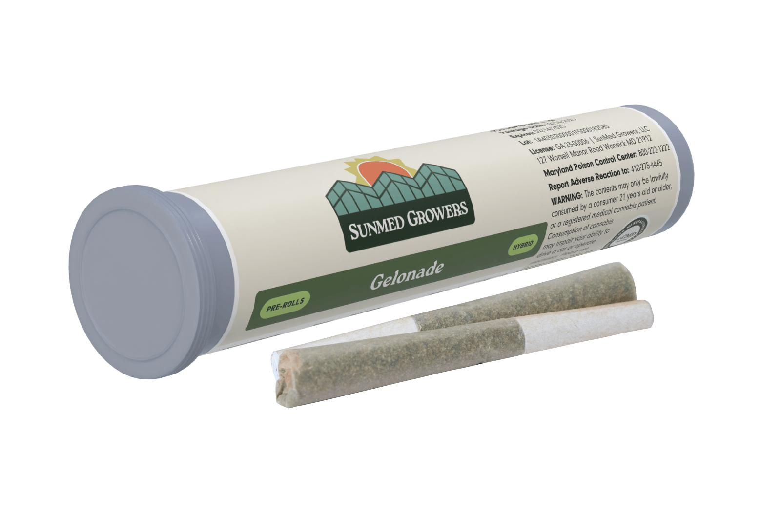 SunMed Growers - Gelonade Pre Roll 0.5g/2 Pack - 1