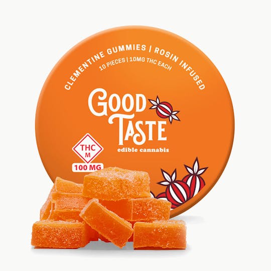 Good Taste Edibles - Clementine Rosin 100 mg - Good Taste Edible Gummy - 1