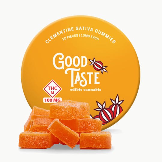 Good Taste Edibles - Clementine Sativa 100 mg - Good Taste Edible Gummy - 1