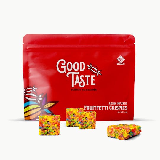 Good Taste Edibles - Fruitfetti 100mg Cured Rosin Good Taste Edibles Crispies - 1