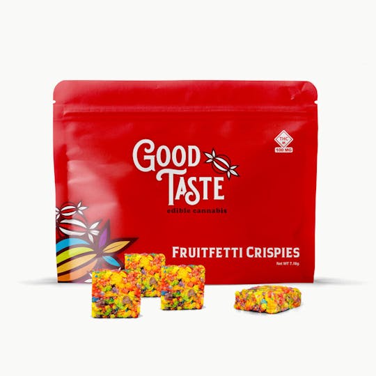 Good Taste Edibles - Fruitfetti 100mg Good Taste Edible Crispies - 1