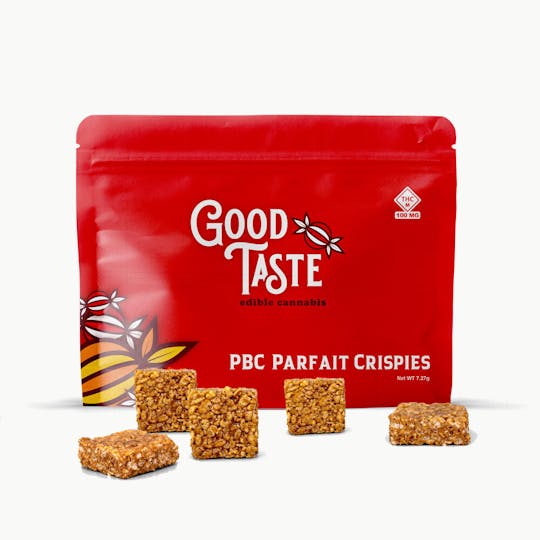 Good Taste Edibles - PBC Parfait 100 mg -Good Taste Edible's Crispies - 1