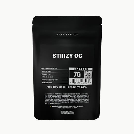 STIIIZY - - STIIIZY OG - 7G Black Label Mylar - 1
