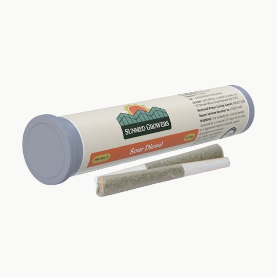 SunMed Growers - Sour Diesel Pre Roll 0.5g/2 Pack - 1