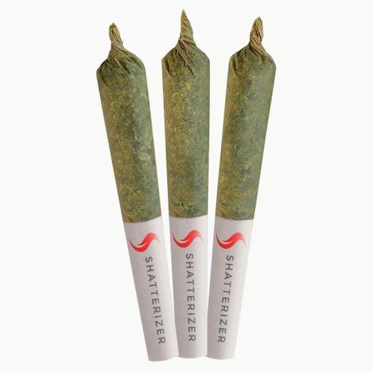 Shatterizer Extracts - Pink Gas Infused Pre-Roll 3x0.5g - 1