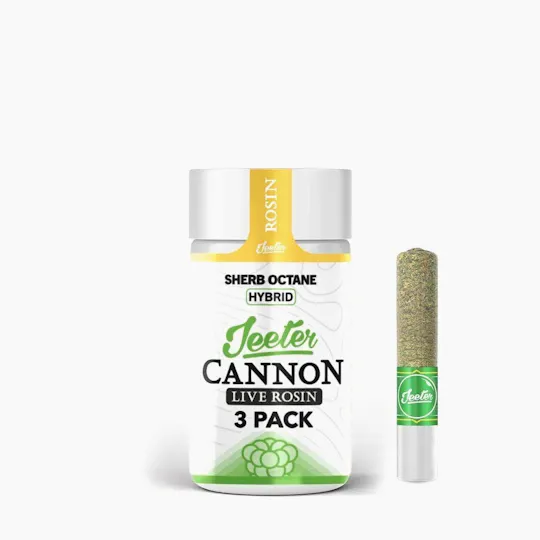 Jeeter - Sherb Octane | Live Rosin Cannons | Infused Minis | 0.5g each | 3pk - 1