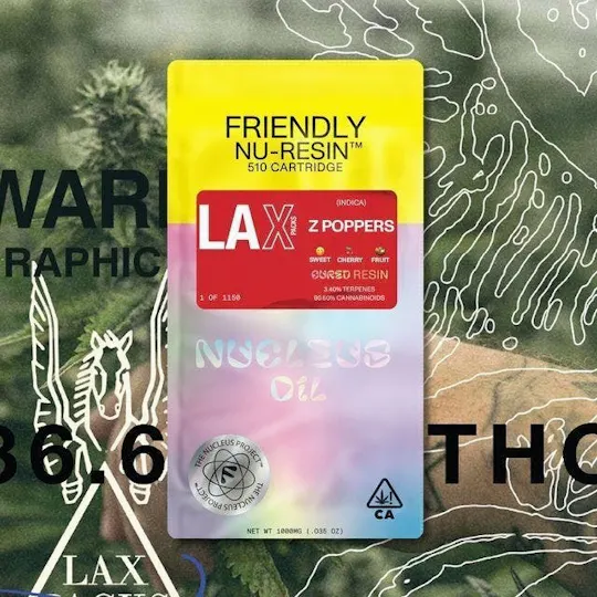 Friendly Brand - Friendly Brand x LAX Packs | Z Poppers | Cured Nuresin Cartridge | 1g - 1