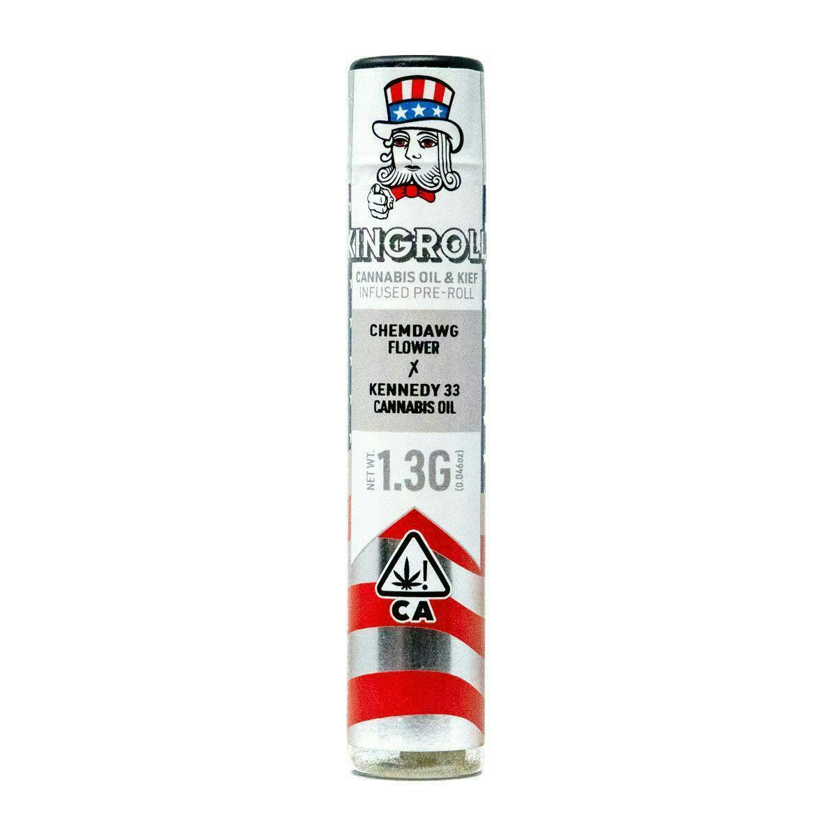 Kingroll - Kingroll | Chemdawg x Kennedy 33 | Infused Joint | 1.3g - 1