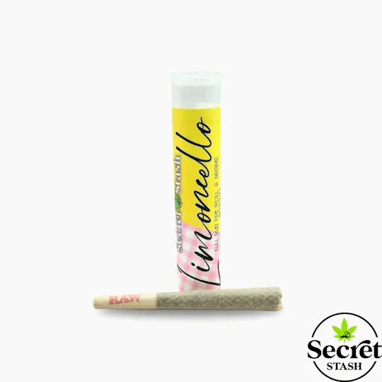 Secret Stash - Secret Stash | Full Bud Pre Roll | Limoncello | Half Gram - 1