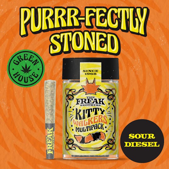 The Freak Brothers - Kitty Walkers Joints 3.5g - Sour Diesel - Freak Brothers - 1
