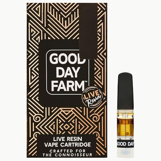 GOOD DAY FARM - GDF: Live Resin Vape | Cookie Dough Cake | Cartridge | 0.5g - 1
