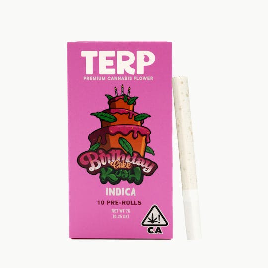 TERP Brand - TERP 7G 10 Pack Cannarettes - Birthday Cake Kush - 1