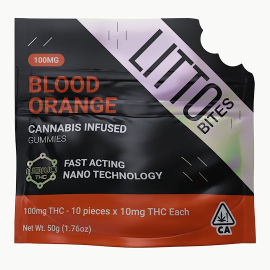 LITTO - LITTO Bites - Blood Orange - Edibles - 100MG - 10 Pack - 1