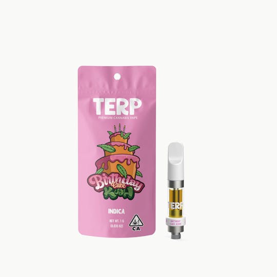 TERP Brand - TERP 1G Vape Cart - Birthday Cake Kush - 1