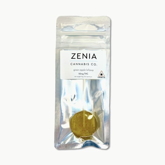 Indico - Green Apple 50mg Lollipop - Zenia - 1