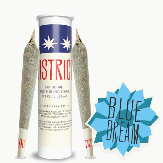 District Cannabis - Blue Dream Pre-Roll Pack 2ct - 1