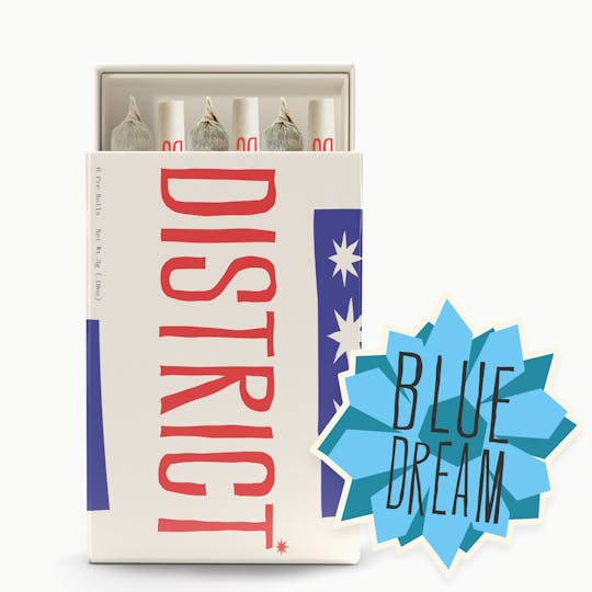 District Cannabis - Blue Dream Pre-Roll Pack 6ct - 1