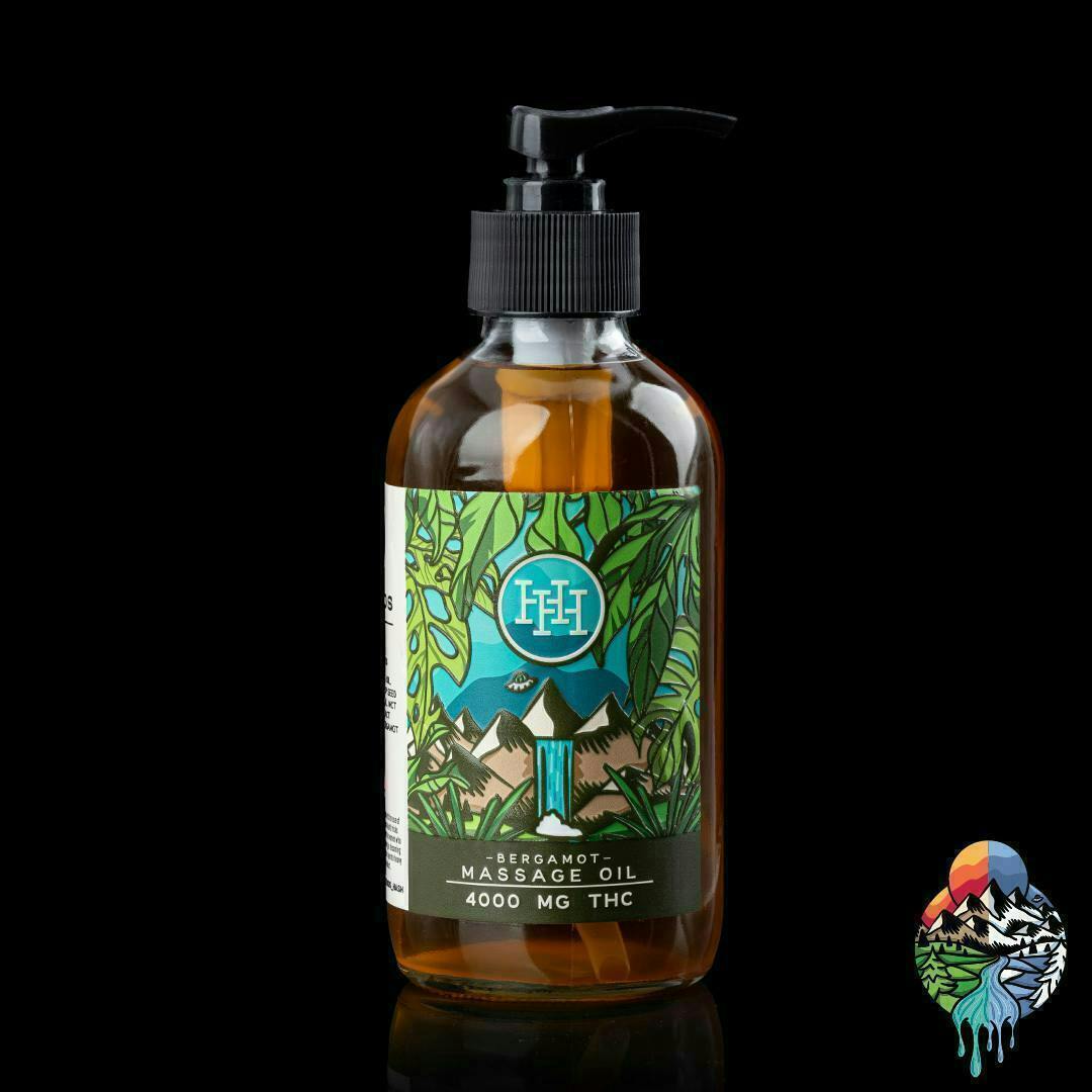 Helios Hash - Bergamot | Massage Oil | 400mg THC - 1