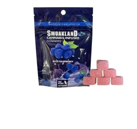 Smoakland - Smoakland | Blue Razberry Gummies | 100mg | 10ct | 10mg/ea - 1