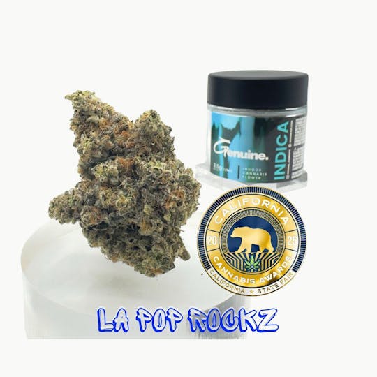 Genuine - LA Pop Rockz - Indoor Flower - 3.5g (Jar) - 1