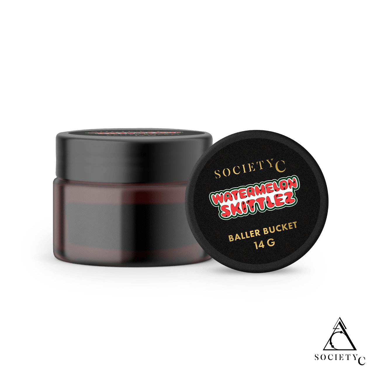 Society C - Society C - Watermelon Skittlez - Baller Bucket Live Resin Badder - 14g - 1