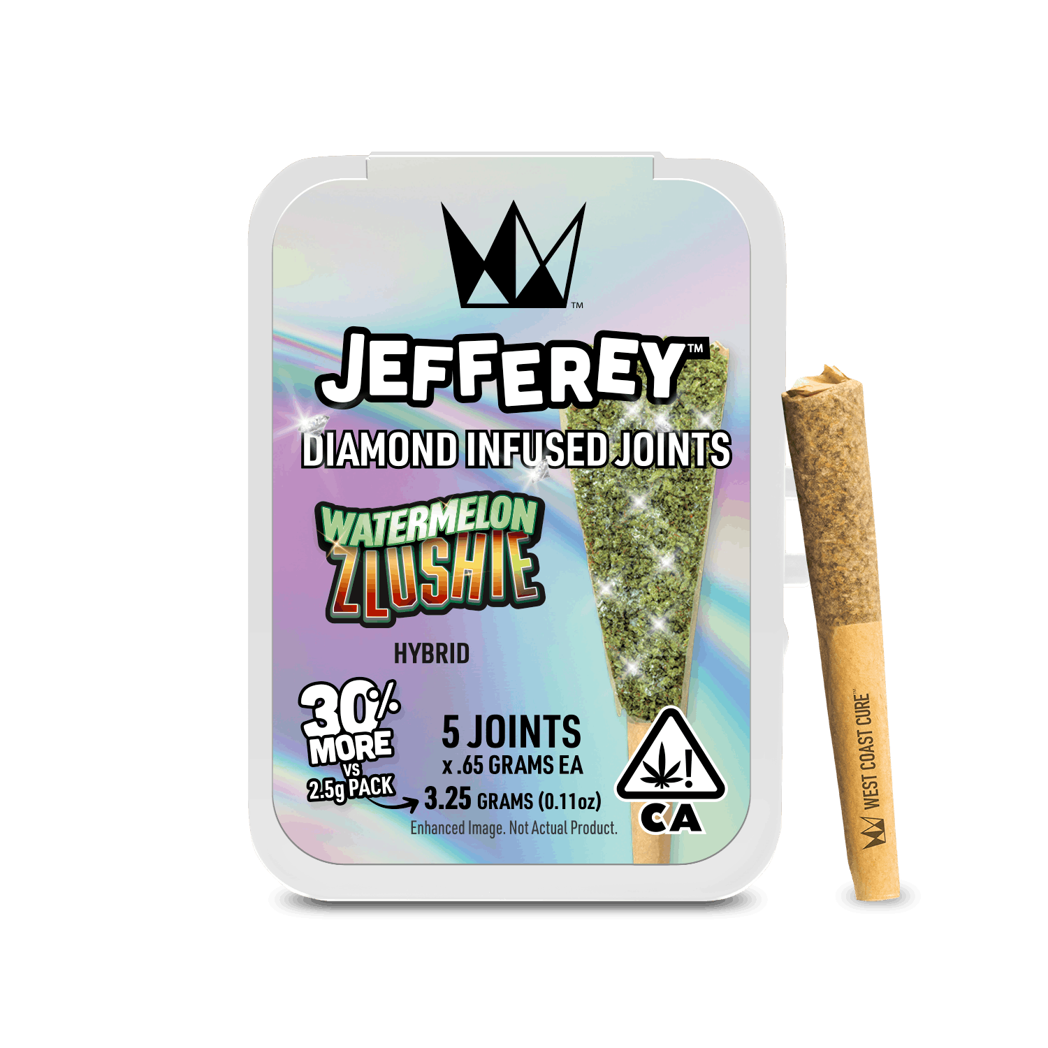 West Coast Cure - Watermelon Zlushie - Jefferey Infused Joint .65g 5 Pack - 1