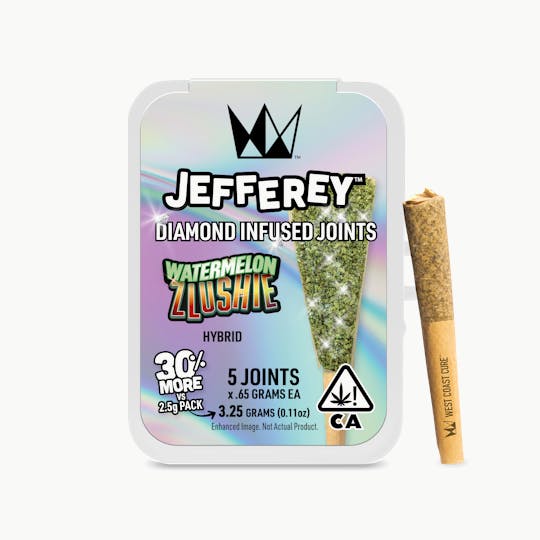 West Coast Cure - Watermelon Zlushie - Jefferey Infused Joint .65g 5 Pack - 1